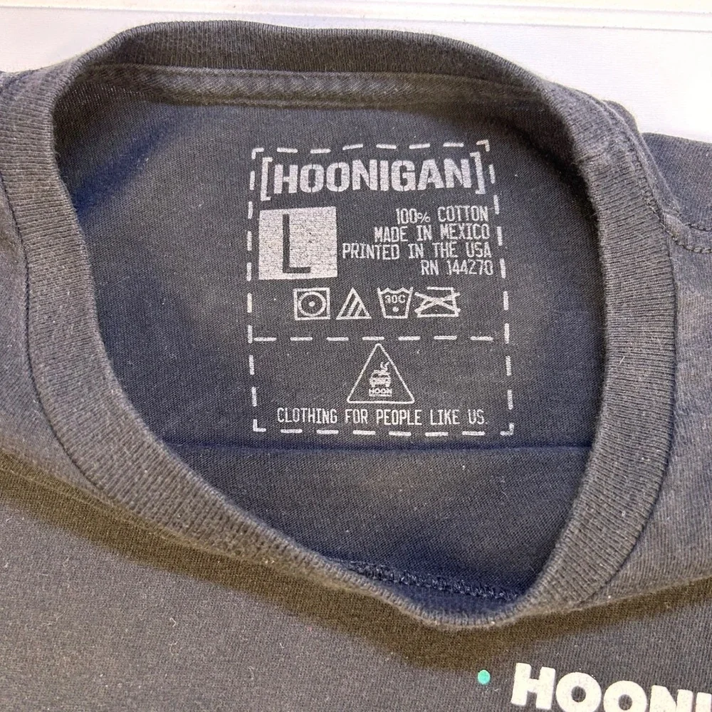 Hoonigan‎ Tire Slayers Graphic T-Shirt Mens Large Black Ken Block Drift Racing